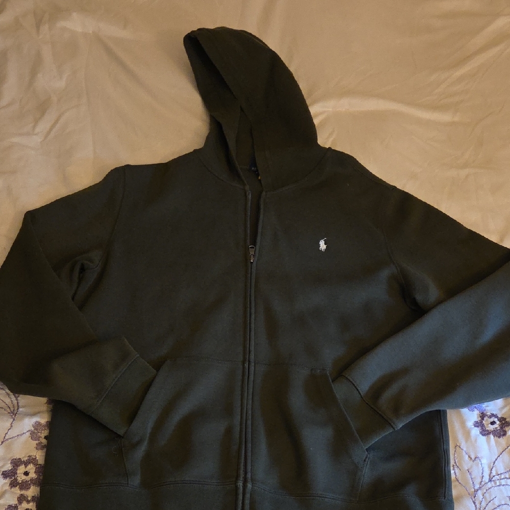 Ralph Lauren Forest Green Zip-Up Hoodie